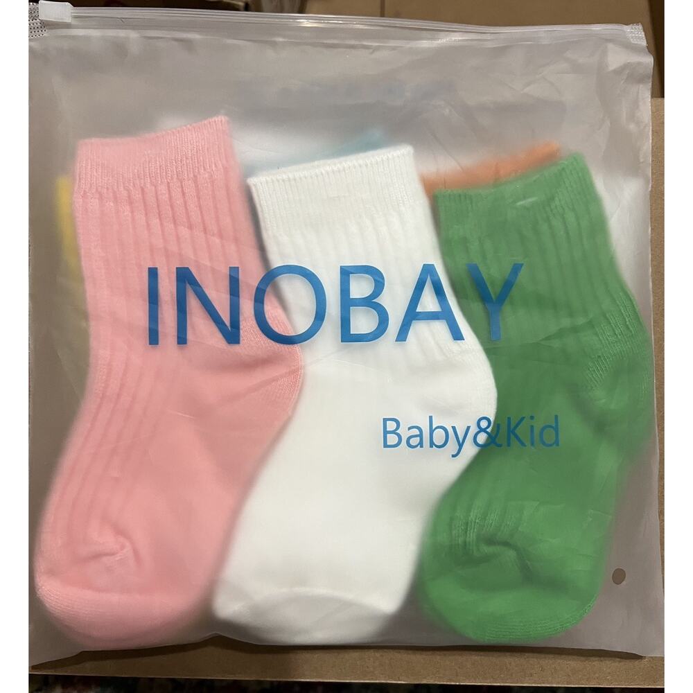 INOBAY child 6 pair socks size 3-5T